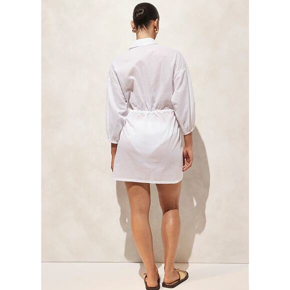 J. Crew Cinched shirtdress in sheer cotton voile Medium - Picture 3 of 6